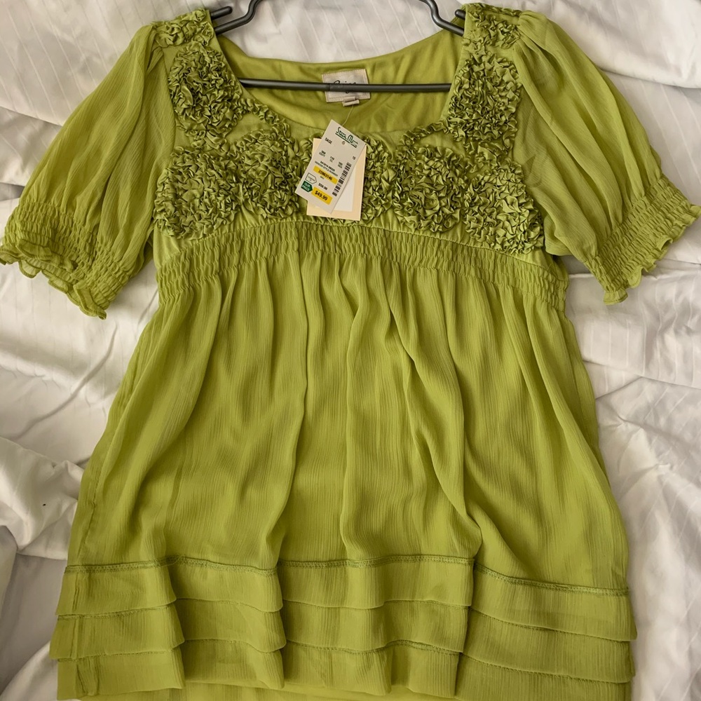 Beige by eci Sage Green Blouse